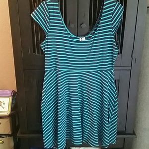 LC Stretch Blue Stripe Dress